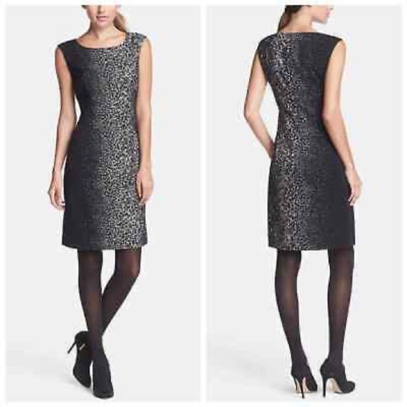 𝅺NEW with tags Lafayette 148 New York Savannah Dress Black & Cream 4 - Picture 12 of 13